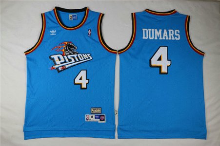 Maillot De Basket Detroit Pistons Joe Dumars 4 Retro big horse head Engrener Vert